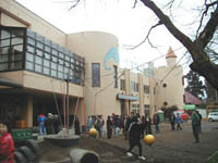 Chigusa Kindergarten seen from the corner of its ground