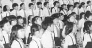 Children singing