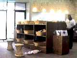 changing room for a marble bath